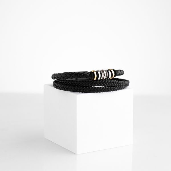 Para o Meu Marido – PULSEIRA DE COURO MASCULINA – LEVI_LEATHERBRACELET