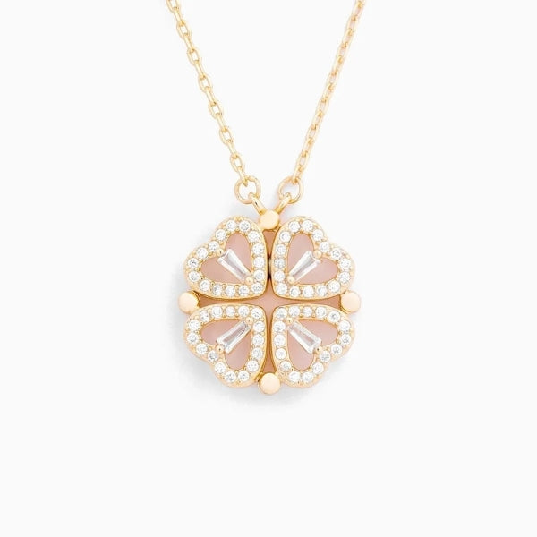 Para a Minha Mulher – Colar Trevo Banhado a Ouro 18K 2em1