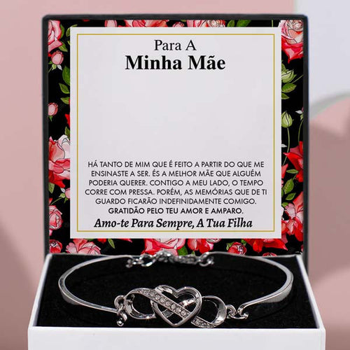 Para A Minha Mãe – Guarda-me sempre no teu coração Pulseira – RILEY_HEARTBRACELET