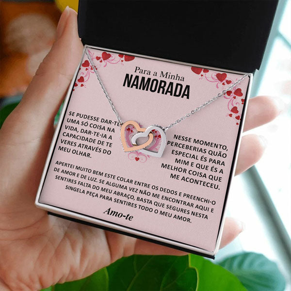 Para a Minha Namorada – Colar com pingente de corações JULIET_HEARTS_APPLEROSE