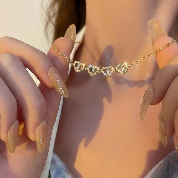 Para a Minha Mulher – Colar Trevo Banhado a Ouro 18K 2em1