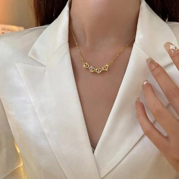 Para a Minha Mulher – Colar Trevo Banhado a Ouro 18K 2em1