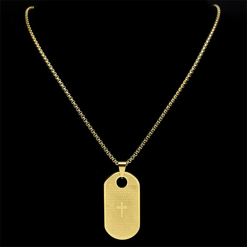 Colar Dourado - Pai Nosso
