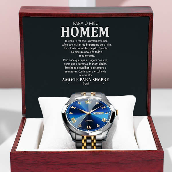 Para o meu homem – Relógio elegante LUCIAN_ELITLUX
