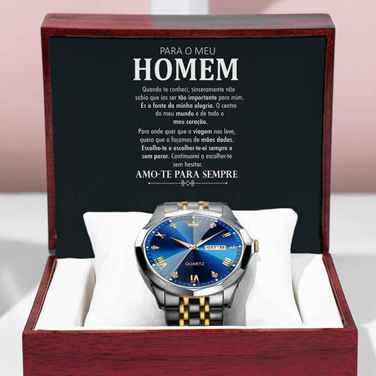 Para o meu homem – Relógio elegante LUCIAN_ELITLUX