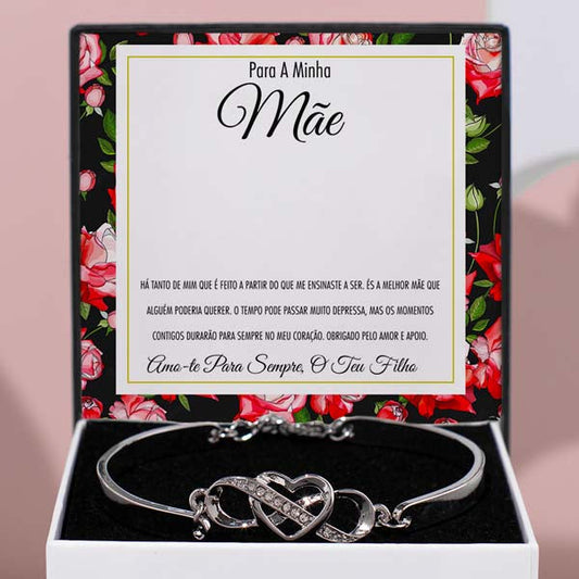 Para A Minha Mãe – Guarda-me sempre no teu coração Pulseira – PAISLEY_HEARTBRACELET