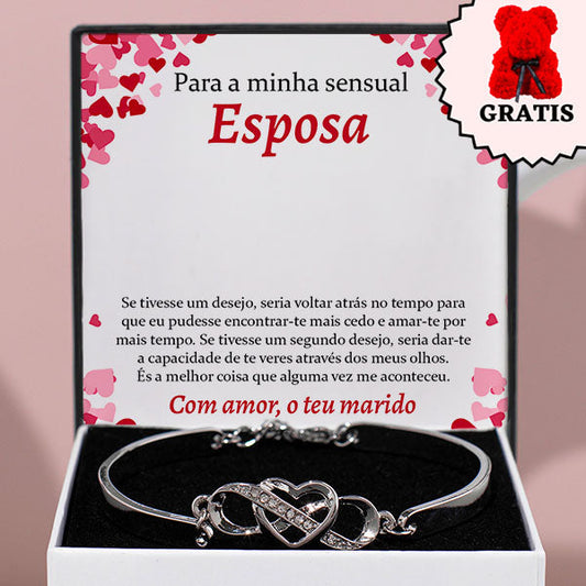 Para a minha sensual esposa – “Sempre no teu coração” – MARY_HEARTBRACELET_LOVEBEAR