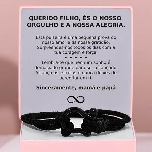 Querido filho, és o nosso orgulho e a nossa alegria – Pulseira para homem ENZO_NAUTICROPE