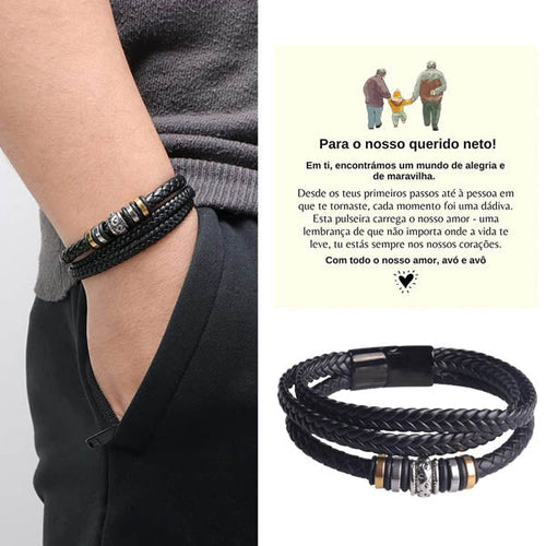 Para o nosso querido neto! – COLT_LEATHERBRACELET
