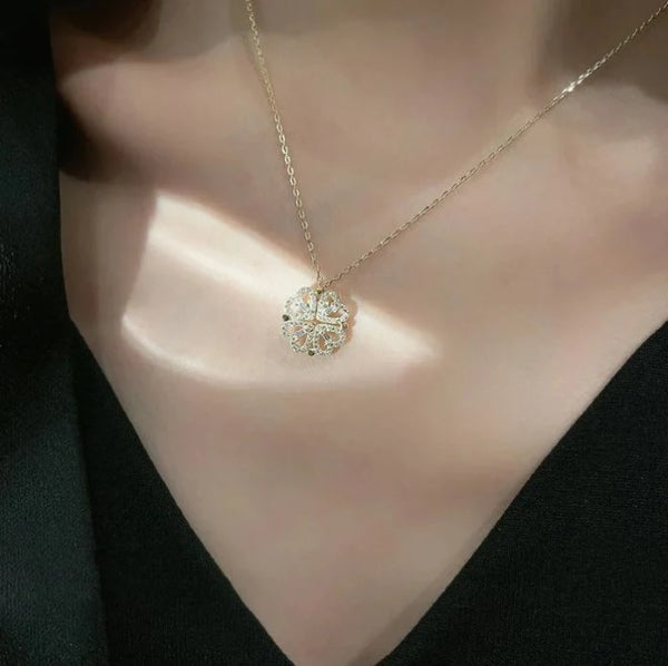Para a Minha Mulher – Colar Trevo Banhado a Ouro 18K 2em1